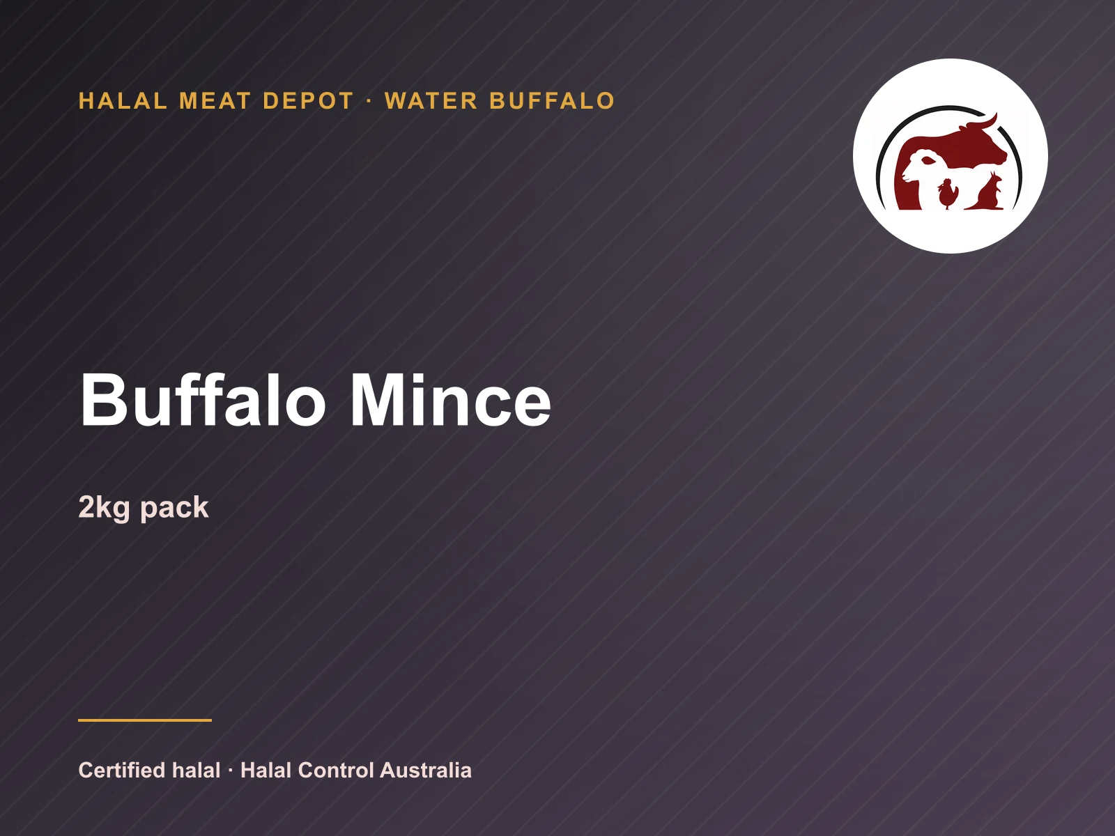 Buffalo Mince — 2kg pack — Halal Meat Depot