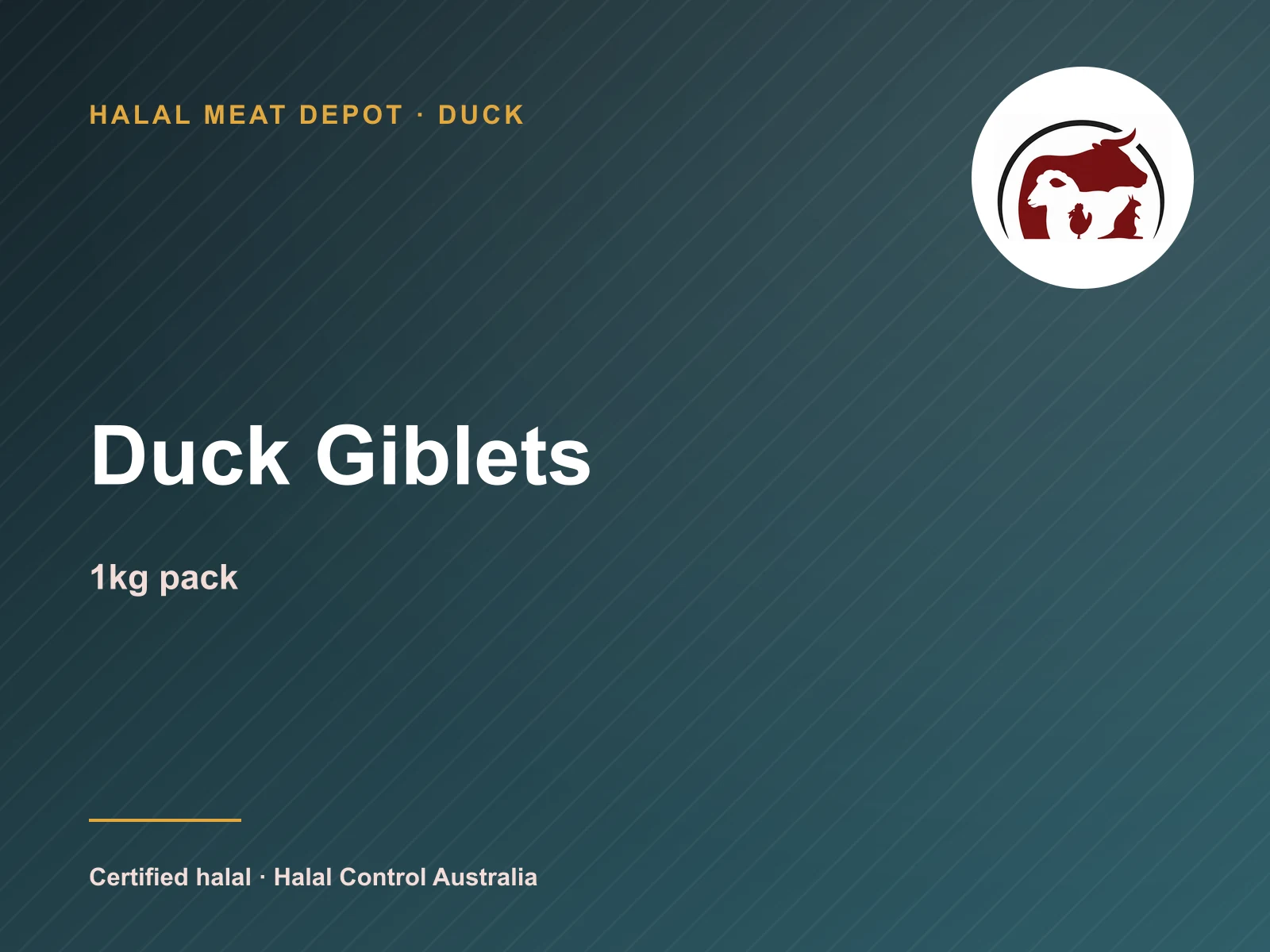 Duck Giblets — 1kg pack — Halal Meat Depot