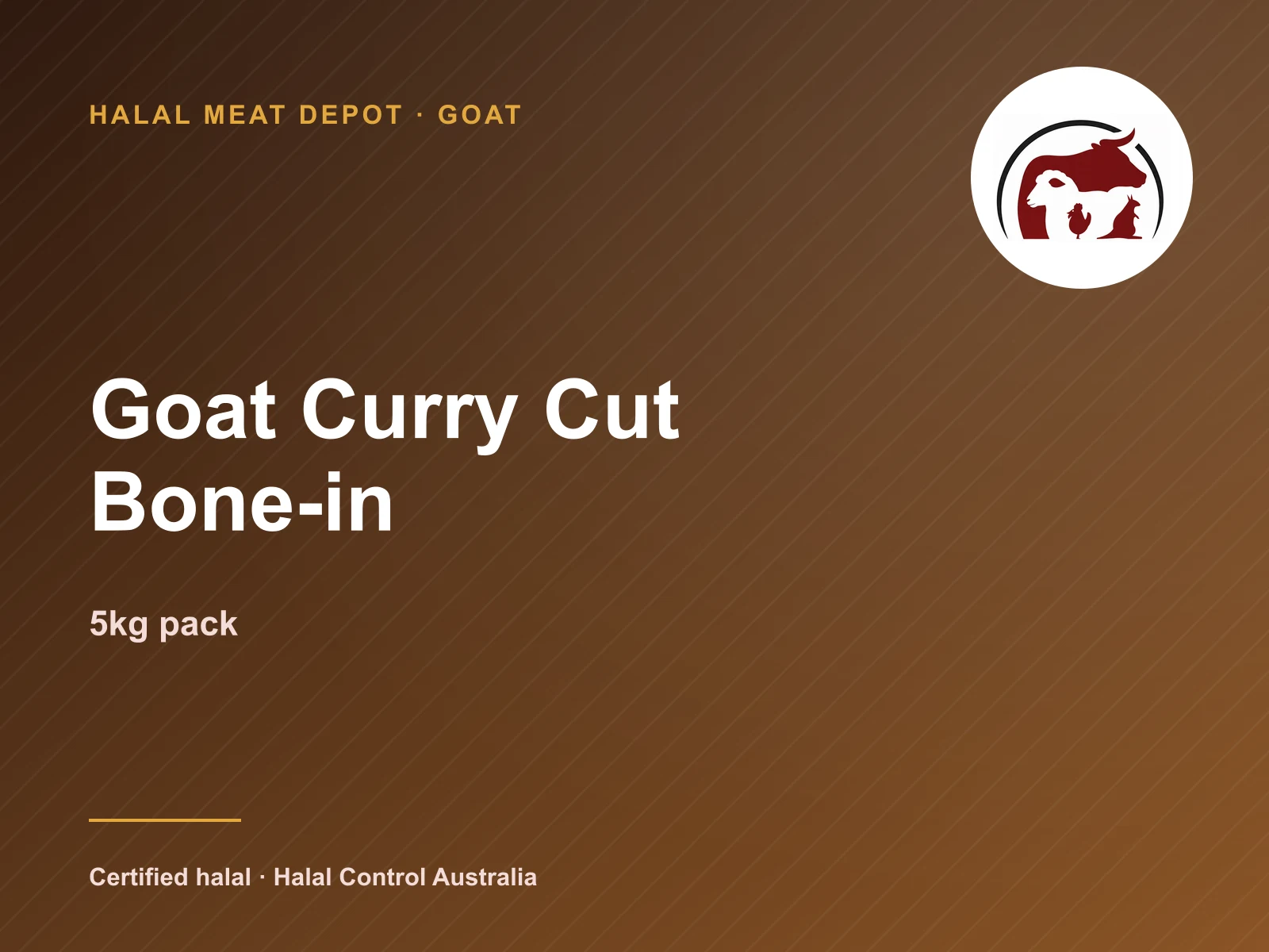 Goat Curry Cut Bone-in — 5kg pack — Halal Meat Depot
