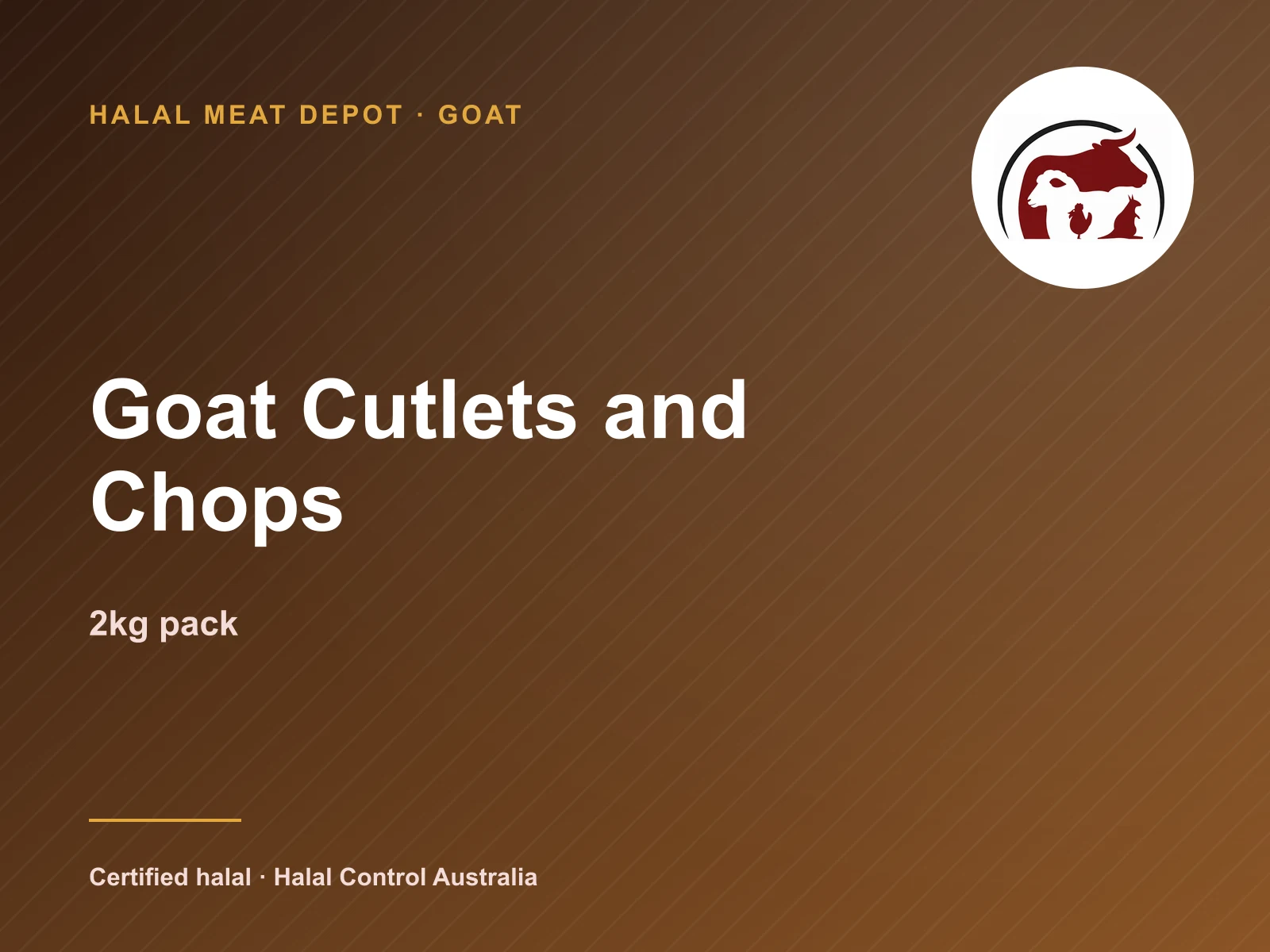 Goat Cutlets and Chops — 2kg pack — Halal Meat Depot