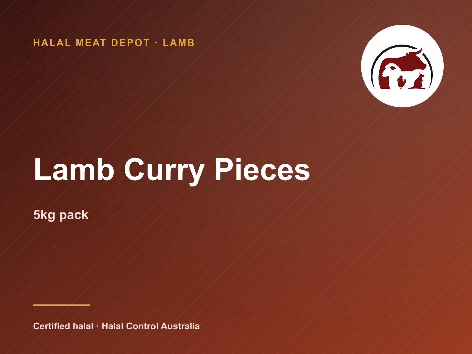 Lamb Curry Pieces — 5kg pack — Halal Meat Depot